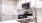 a kitchen with white cabinets